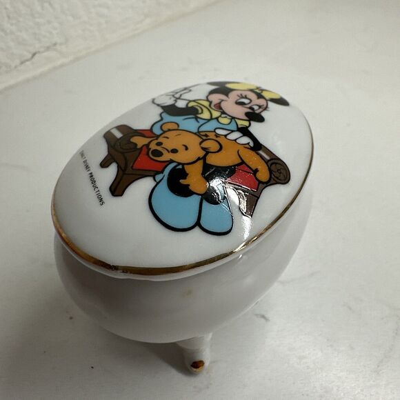 Minnie Mouse Trinket Box Jewelry Box Vintage Gift Collectible - Picture 3 of 16